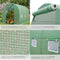 tectake® Foliekas - Tunnelkas - 343 x 200 x 200 cm - 7 m² - Stabiel metalen frame - Vorstbestendige PE-folie - Ingangsdeur met ritssluiting - 6 zijvensters - Spankoorden en metalen haringen