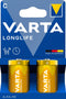 Varta Longlife Extra C - Wegwerpbatterij Alkaline - Langdurige energie (2 stuks)