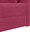 vidaXL - Ligbed - Sofa - 2-in-1 - Wijnrood - 213x144x60 - cm - Velvet