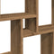 vidaXL - Wandschap - kubus - 90x15x119,5 - cm - bewerkt - hout - artisanaal - eiken