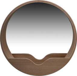 Zuiver Round Wall Spiegel/ Wandspiegel Rond 40 cm Hout - Bruin