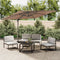 vidaXL - Zweefparasol - met - aluminium - paal - 400x300 - cm - taupe