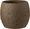 J-Line bloempot Enya - keramiek - bruin - medium - Ø 20 cm