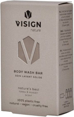 Visign Nature Body Wash Bar - Shower bar - Body bar - Alternatief voor douchegel - Nature's Best - 70 Gram