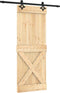 vidaXL - Schuifdeur - met - beslag - 80x210 - cm - massief - grenenhout