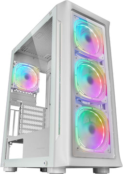Mars Gaming MC-NEOW - Tower Behuizing - ATX EATX Micro-ATX Mini-ITX - Wit
