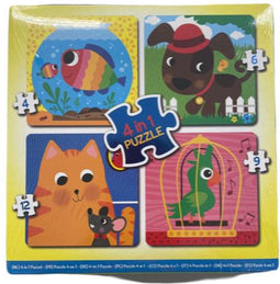 4-in-1 puzzel 4,6,9 en 12 stukjes