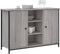 vidaXL - Dressoir - 100x35x70 - cm - bewerkt - hout - grijs - sonoma