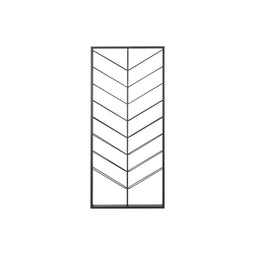 Home ESPRIT - Flessenrek - Voor aan de muur - Zwart 70 X 6 X 160 CM