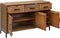 vidaXL - Dressoir - 110x35x70 - cm - massief - grenenhout - bruin