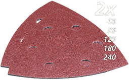 Makita B-21618 - Schuurpapier - Velcro schuurvellen 60/80/120/180/240 - Rood