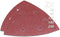Makita B-21618 - Schuurpapier - Velcro schuurvellen 60/80/120/180/240 - Rood