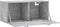 vidaXL - Wandkast - 80x36,5x35 - cm - bewerkt - hout - betongrijs