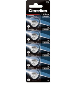 Camelion CR1225 - Knoopcelbatterijen 3V 48mAh - Langdurige prestaties (5 stuks)