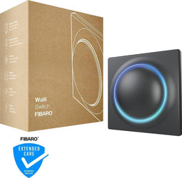 FIBARO Walli Switch - Slimme inbouw schakelaar - Bedien 1 of 2 apparaten - Antraciet