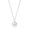 Fossil JFS00502040 - Dames Ketting - Sterling zilver met parelmoer en zirkonia - 45,7 cm