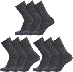 TOM TAILOR Herensokken – Multipack – Comfortabele en Duurzame Katoenen Sokken - maat 39 - 42 - 9 pac