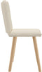 vidaXL - Eetkamerstoelen - 2 - st - linnen