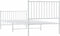 vidaXL - Bedframe - met - hoofd- - en - voeteneinde - metaal - wit - 90x200 - cm