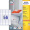 Avery Zweckform 3668 - Universele Etiketten - 52,5 x 21,2 mm permanent klevend - wit (100 vellen)