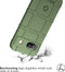 iMoshion Hoesje Geschikt voor Google Pixel 8a Hoesje Siliconen - iMoshion Rugged Shield Backcover - Donkergroen