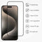 Accezz iPhone 15 Pro - Gehard Glas Full Cover Screenprotector - 9H krasbestendig met applicator