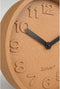 Zuiver Cork Time Klok/ Wandklok Rond Kurk Bruin