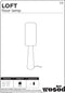 WOOOD Loft Vloerlamp - Metaal/Bouclé - 130xØ30 cm - Naturel