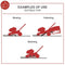 Scheppach MS161-46 - Benzine grasmaaier - 46 cm maaibreedte - 3,5 PK motor - 55 L opvangbak