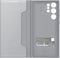 Samsung Galaxy S22 Ultra - Smart LED View Hoesje - Antibacterieel - Lichtgrijs