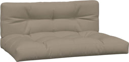 vidaXL - Palletkussens - 2 - st - stof - taupe