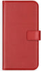 Selencia iPhone XS - Echt Lederen Bookcase - 3 Pashouders - Rood