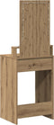 vidaXL - Kaptafel - met - LED-verlichting - - - Artisan - Eiken, - 50x41x140 - cm