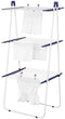 Leifheit Pegasus Tower 190 - Droogtoren - 19 m drooglengte - Wit/Blauw