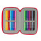 Driedubbele Pennenzak Hello Kitty Iconic Wit Rood 12,5 x 19,5 x 5,5 cm 37 Onderdelen