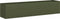 vidaXL - Plantenbak - 200x40x40 - cm - koudgewalst - staal - olijfgroen