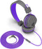 JLab JBuddies Studio - On-Ear Koptelefoon - Volumebegrenzer 85 dB - Blauw/Grafiet/Paars