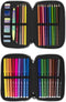 Dubbele etui Milan Sunset 34 Onderdelen 19,5 x 13 x 5 cm Groen