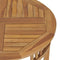 vidaXL - Eettafel - Ã80 - cm - massief - teakhout