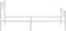 vidaXL - Bedframe - met - hoofd- - en - voeteneinde - metaal - wit - 90x190 - cm