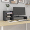 vidaXL - Monitorstandaard - 81x20x30 - cm - massief - grenenhout - grijs