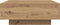 vidaXL - Salontafel - met - LED-Lampen - Artisan - Eik - 80x80x31 - cm