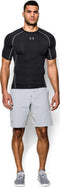 Under Armour HeatGear® Armour - Compressie Sportshirt Korte Mouw - UPF 30+ - Zwart (XXL)