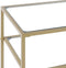 Beliani ALINE - Consoletafel - Goud - Veiligheidsglas