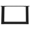 vidaXL - Salontafelpoten - 2 - st - U-vormig - 50x(30-31) - cm - staal - zwart