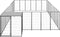 vidaXL - Hondenkennel - 22,99 - m² - staal - zwart