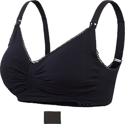 Carriwell Padded Gelbeugel Voedingsbh - Zacht siliconen beugel - Zwart - XXL