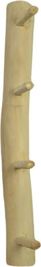 Kapstok 4 Haken - 60x7x10 - Naturel - Teak - Set van 6