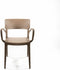 Wing Stapelstoel met armleuning zand beige - SET VAN 4