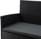 Juskys Fort Myers - Loungeset - 4-persoons - Polyrotan - Zwart